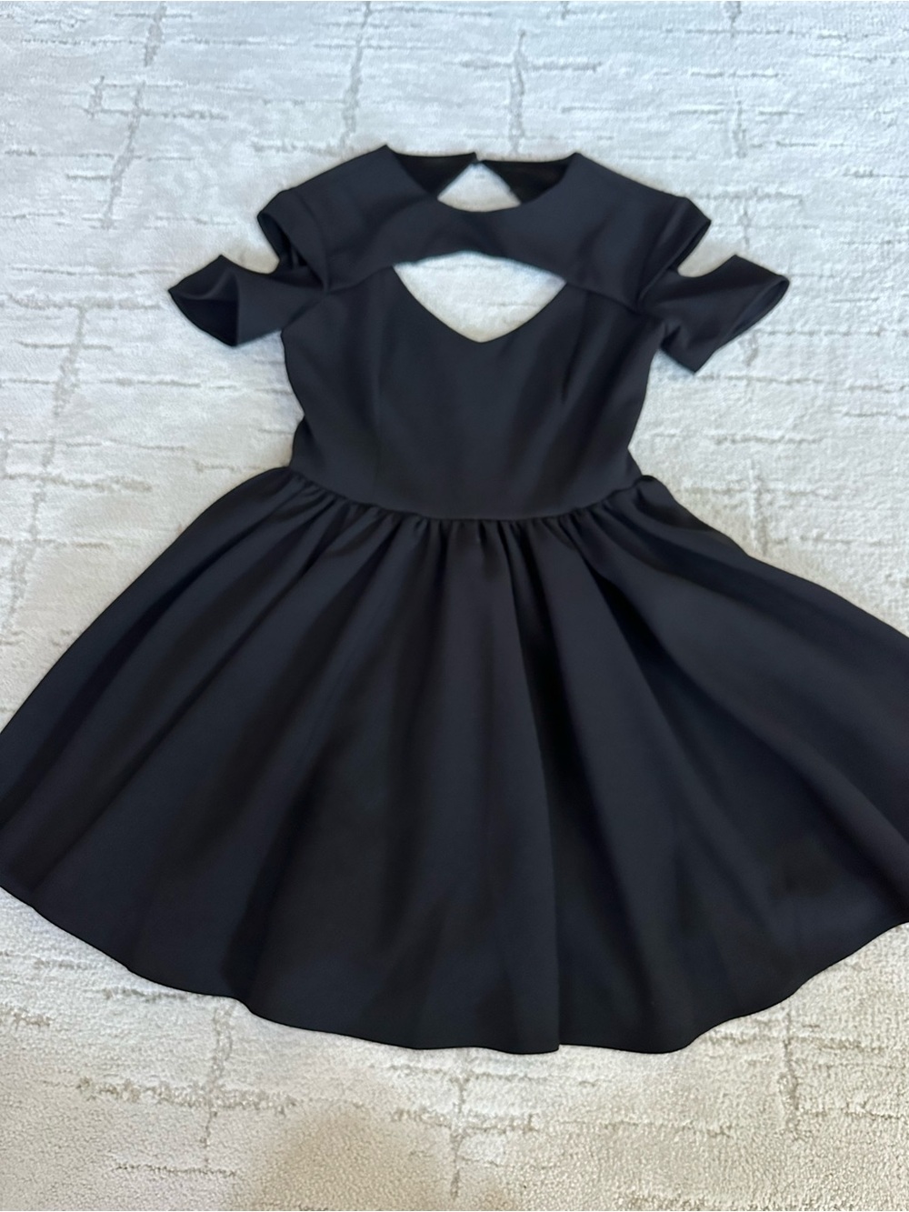 KEEPSAKE the Label Black Mini Cutout Skater Dress